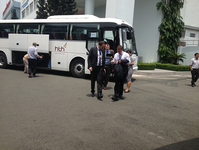 HTH phục vụ xe đoàn Thủ Tướng Anh thé thăm TPHCM